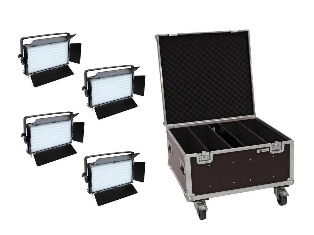 EUROLITE Set 4x LED PLL-480 CW/WW-panel + koffert