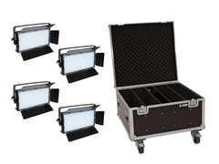 EUROLITE sett 4x LED PLL-480 QCL-panel + koffert