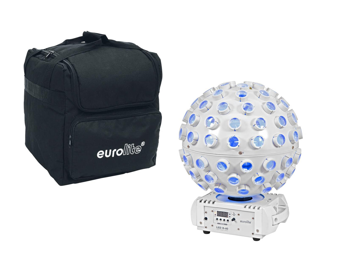 EUROLITE Set LED B-40 Laser Beam Effect wh + myk veske