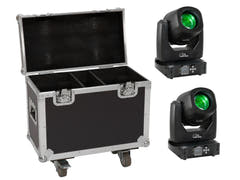 EUROLITE Set 2x LED TMH-B90 + koffert med hjul