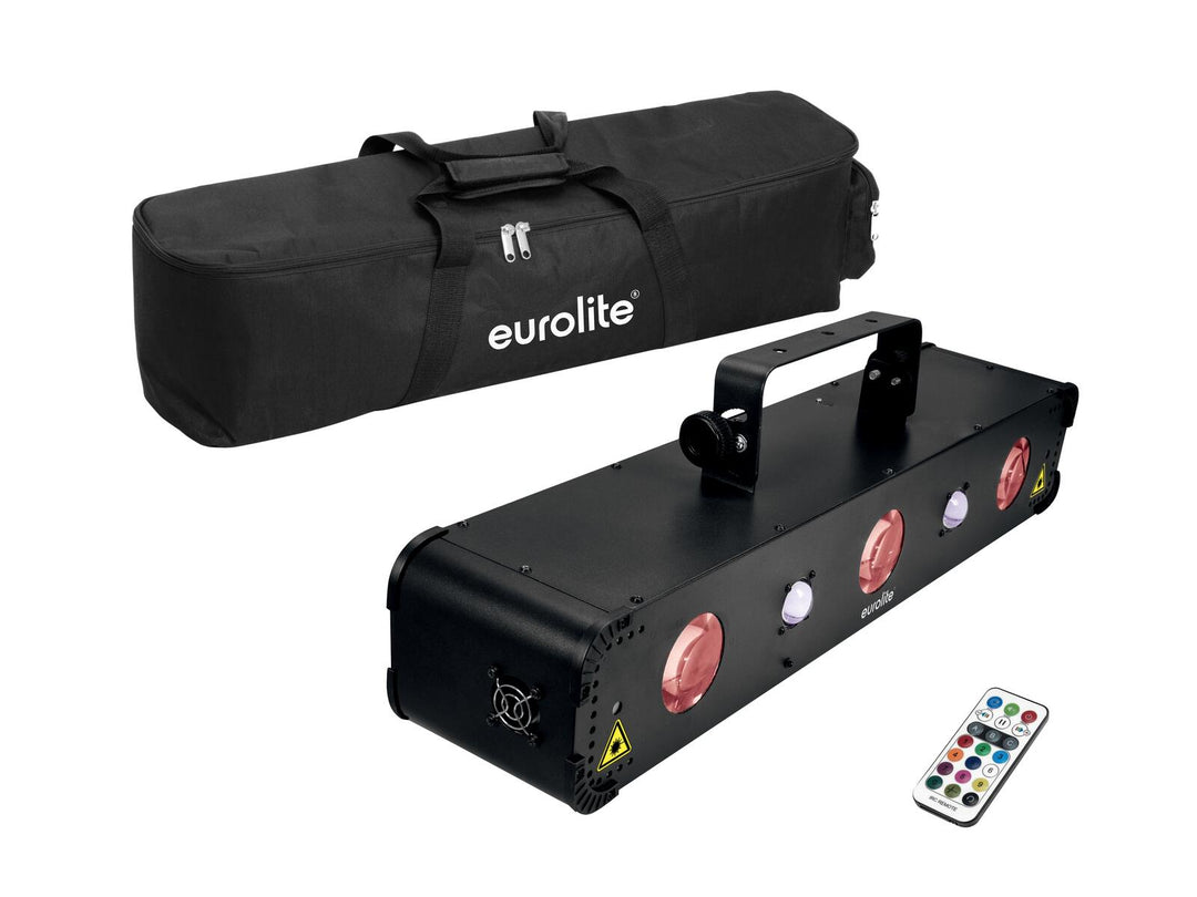 EUROLITE sett LED Multi FX Laser Bar + myk veske