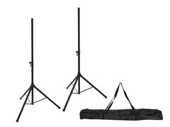 OMNITRONIC Sett med 2x M-3 høyttalersystemstativ + bæreveske