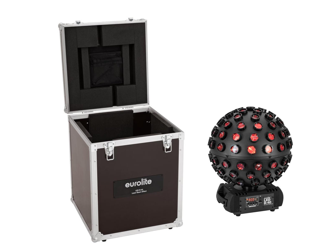 EUROLITE sett LED B-40 HCL Beam Effect MK2 svart + koffert