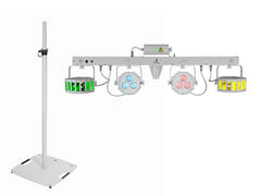 EUROLITE Set LED KLS Laser Bar FX Light Set white + BPS-3 høyttalerstativ white