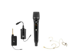 OMNITRONIC sett FAS TWO + dynamisk trådløs mikrofon + BP + headset 660-690MHz