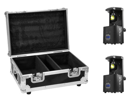 EUROLITE sett 2x LED TSL-150 Scan COB + koffert