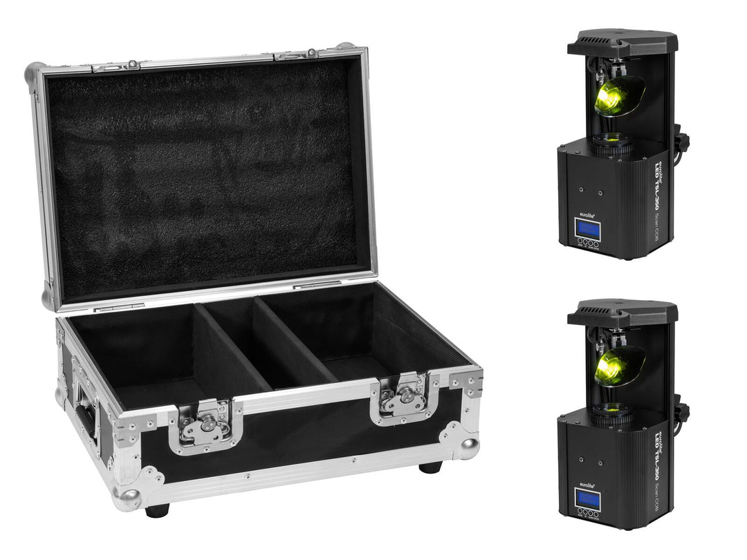 EUROLITE sett 2x LED TSL-350 Scan COB + koffert