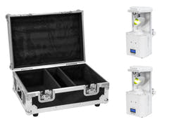 EUROLITE Set 2x LED TSL-350 Scan COB hvit + koffert