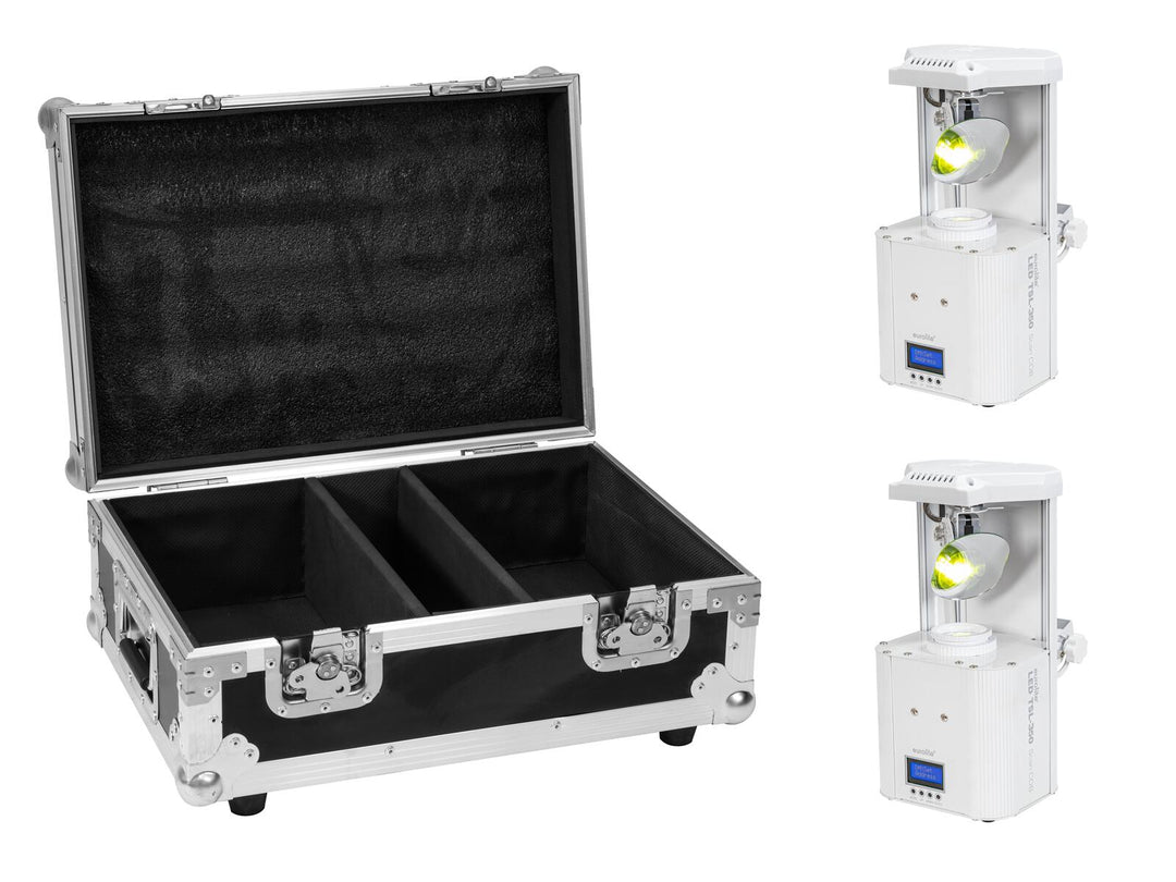 EUROLITE Set 2x LED TSL-350 Scan COB hvit + koffert