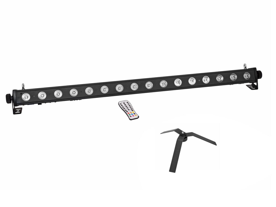 EUROLITE Set LED PIX-16 QCL Bar + FS-4 gulvstativ, stål, svart