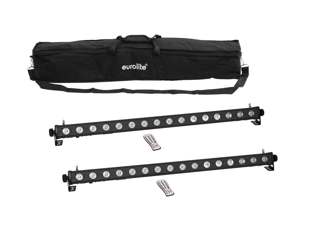 EUROLITE Set 2x LED PIX-16 QCL Bar + Myk bag