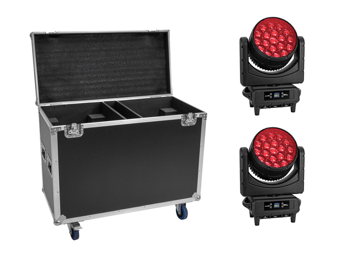 EUROLITE Set 2x LED IP TMH-H760 + etui med hjul