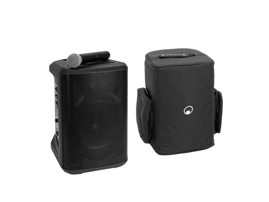 OMNITRONIC Set PORTY-8A trådløst PA-system + myk veske