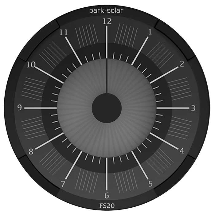 Park Solar Parkeringsur, Svart