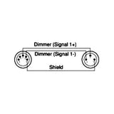 Adapterkabel DMX XLR hann 3 polet til XLR hunn 5 pol