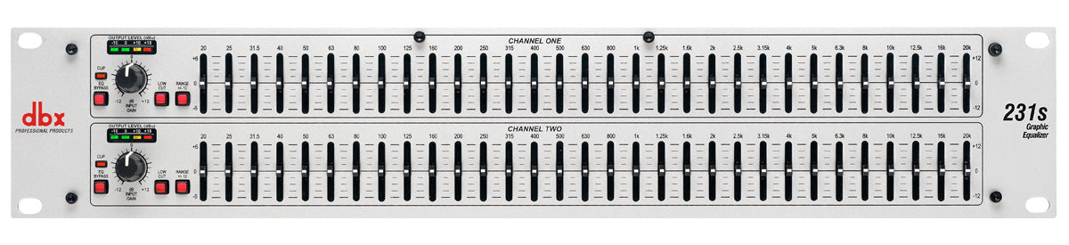 dbx 231S 2x 31-bånds grafisk equalizer