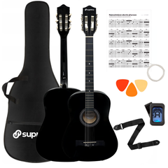 Suprimo CGS1 BK Klassisk Gitar 4/4 – Sort