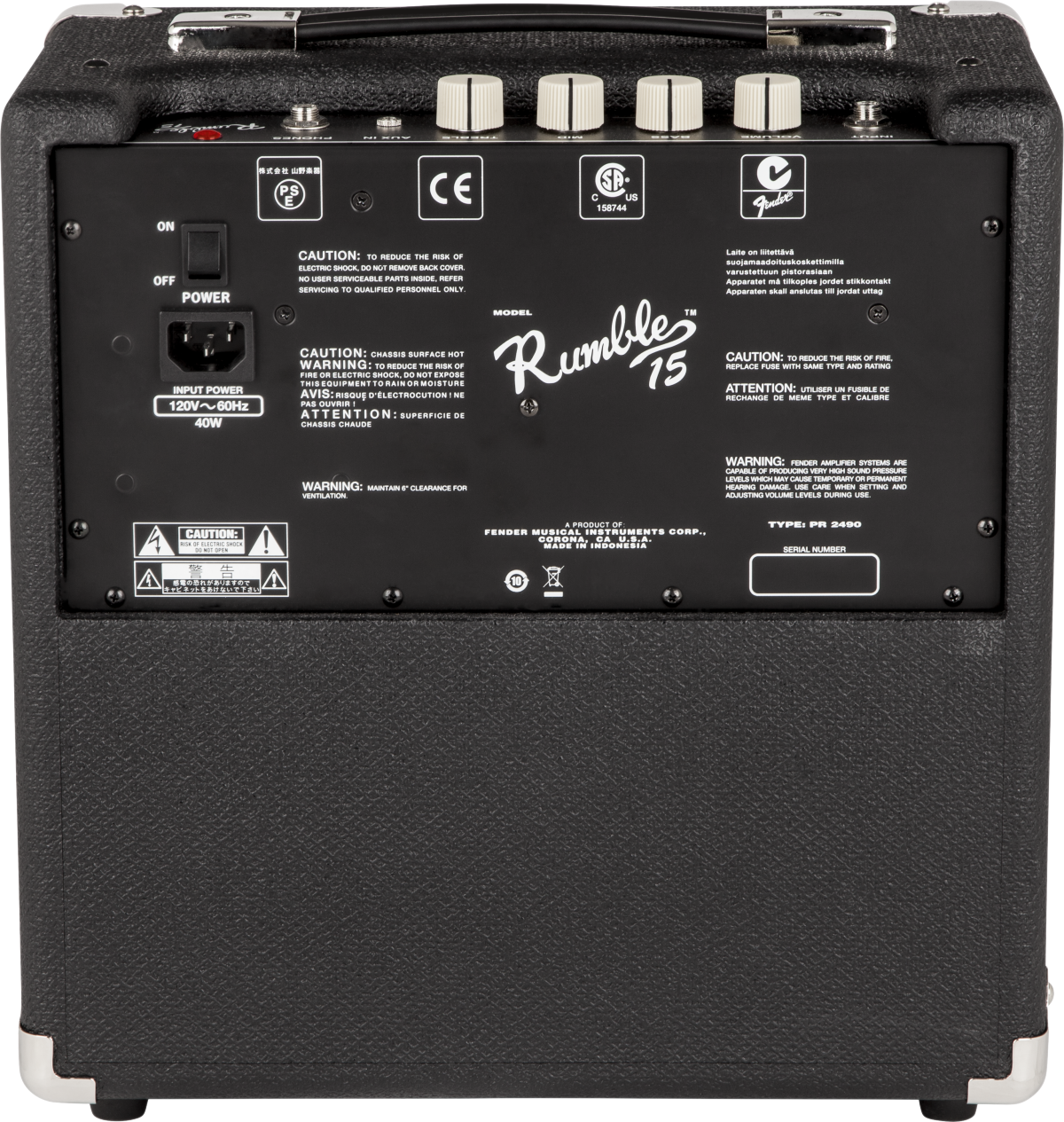 Fender Rumble 15 bassforsterker