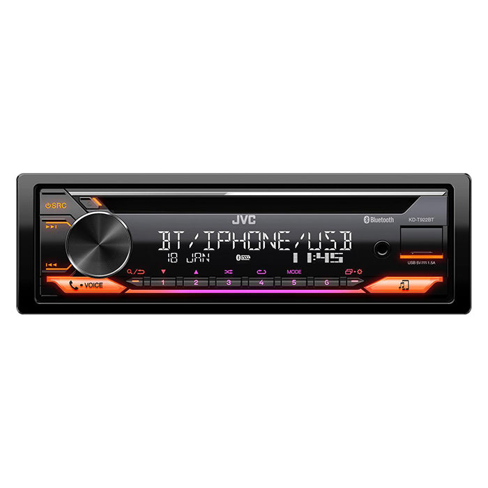 JVC KD-T922BT bilradio med CD/RDS-tuner
