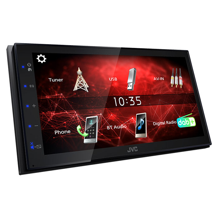 JVC KW-M27DBT 2-DIN-bilradio med DAB+