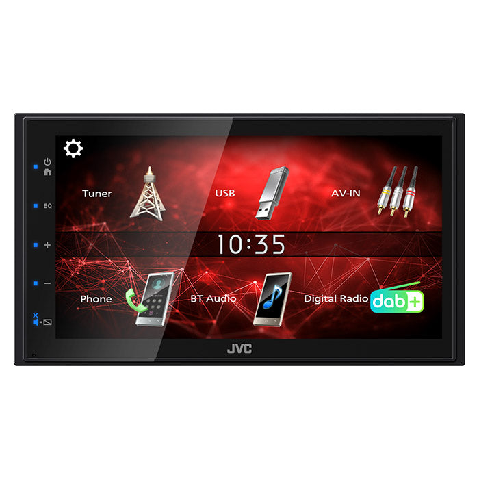 JVC KW-M27DBT 2-DIN-bilradio med DAB+