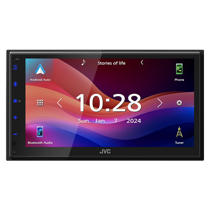 JVC KW-M593BT 2-DIN-radio med CarPlay og Android Auto