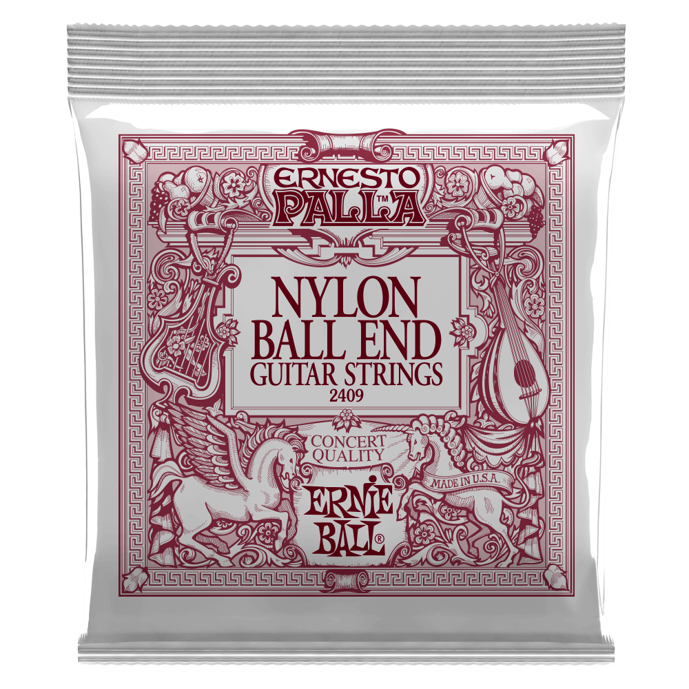 Ernie Ball Ernesto Palla Black Nylon Gold Ball Gitarstrenger (Klassisk)