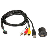 Alpine USB/aux-kontakt m. kabel