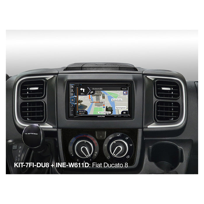Alpine KIT-7FI-DU8 monteringssett 7" Fiat Ducato modell 8 2022-