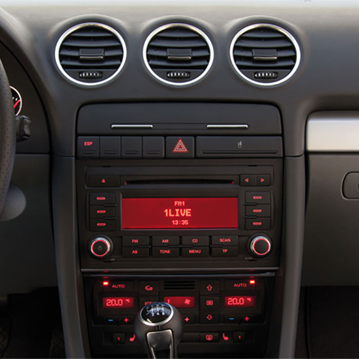 2-DIN 8" sett til Audi A4 m/display