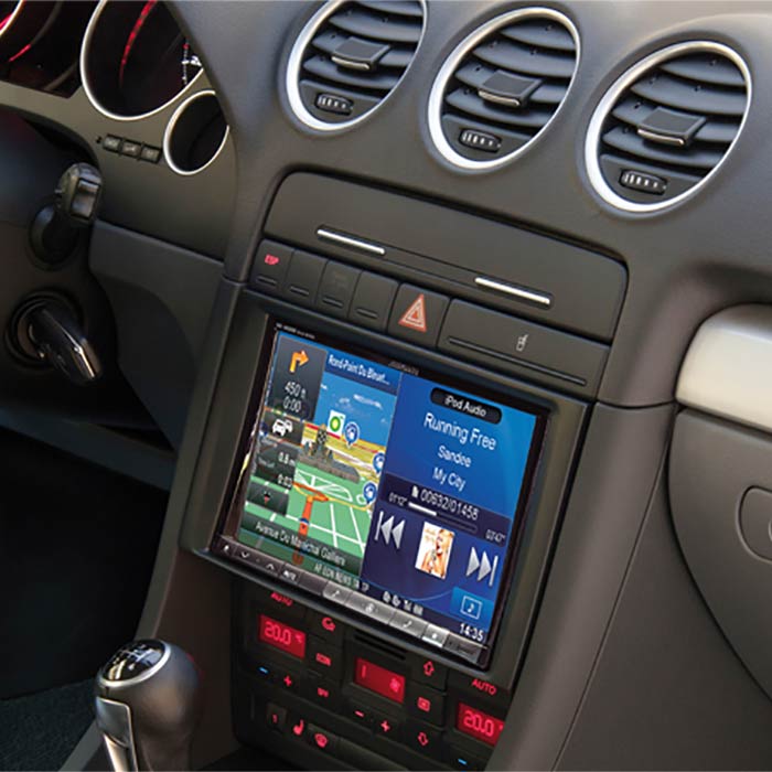 2-DIN 8" sett til Audi A4 m/display