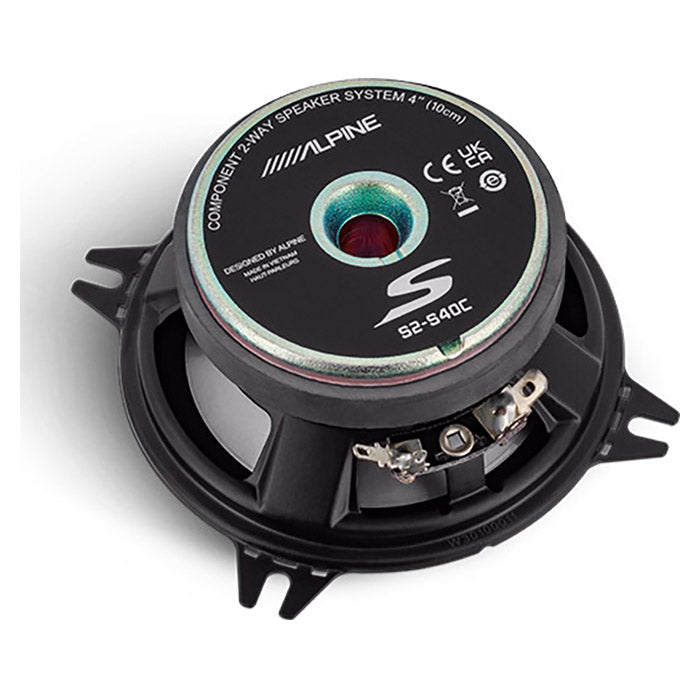 Alpine S2-S40C 10 cm 2-veis komponentsett med høyttaler