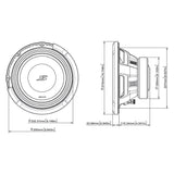 Alpine S2-W10D4 10" subwoofer dobbel 4 ohm
