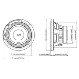 Alpine S2-W8D4 8" subwoofer dobbel 4 ohm