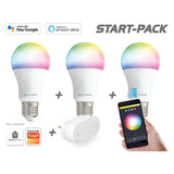 Caliber E27 Smart Home starterpakke LED-pærer hvit/multi