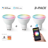 Caliber GU10 Smart Home 3-pakning LED-pærer hvit/flerfarget