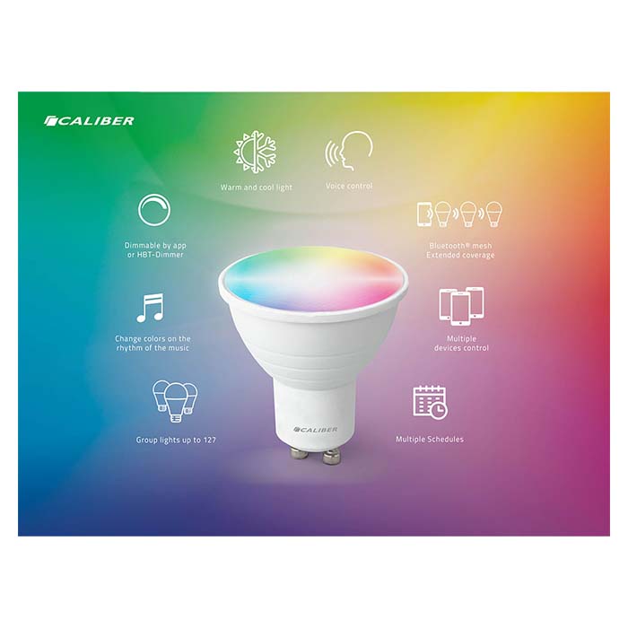 Caliber GU10 Smart Home LED-pærer hvit/multicolor