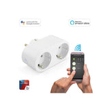 Caliber wi-fi Smart Home-plugg med 2 uttak