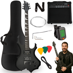 V-TONE EGS 39 MBK elektrisk gitarpakke 4/4, svart