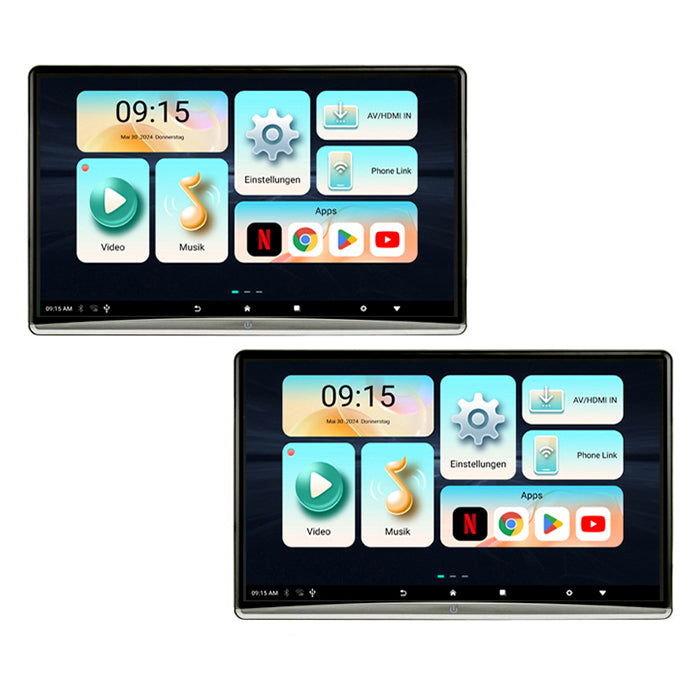 Ampire sett med to 12,4" skjermer Android