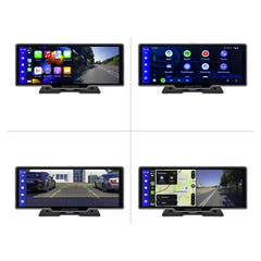 Ampire 10" skjerm med CarPlay Android Auto AHD-dashcam