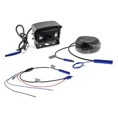 Ampire farge-bakkamera med IR universal sort 10 m kabel