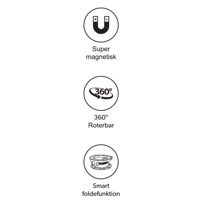Avant magnetisk mobilholder til instrumentbord