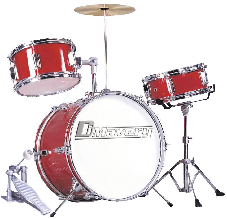 DiMavery JDS-203 trommesett for barn (rød)