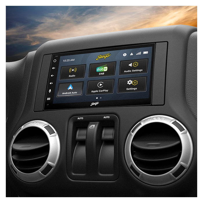 Stinger 6,8" skjerm med trådløs CarPlay/Android Auto