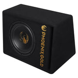 Phoenix Gold 10" aktiv subwoofer med kabler og fjernkontroll
