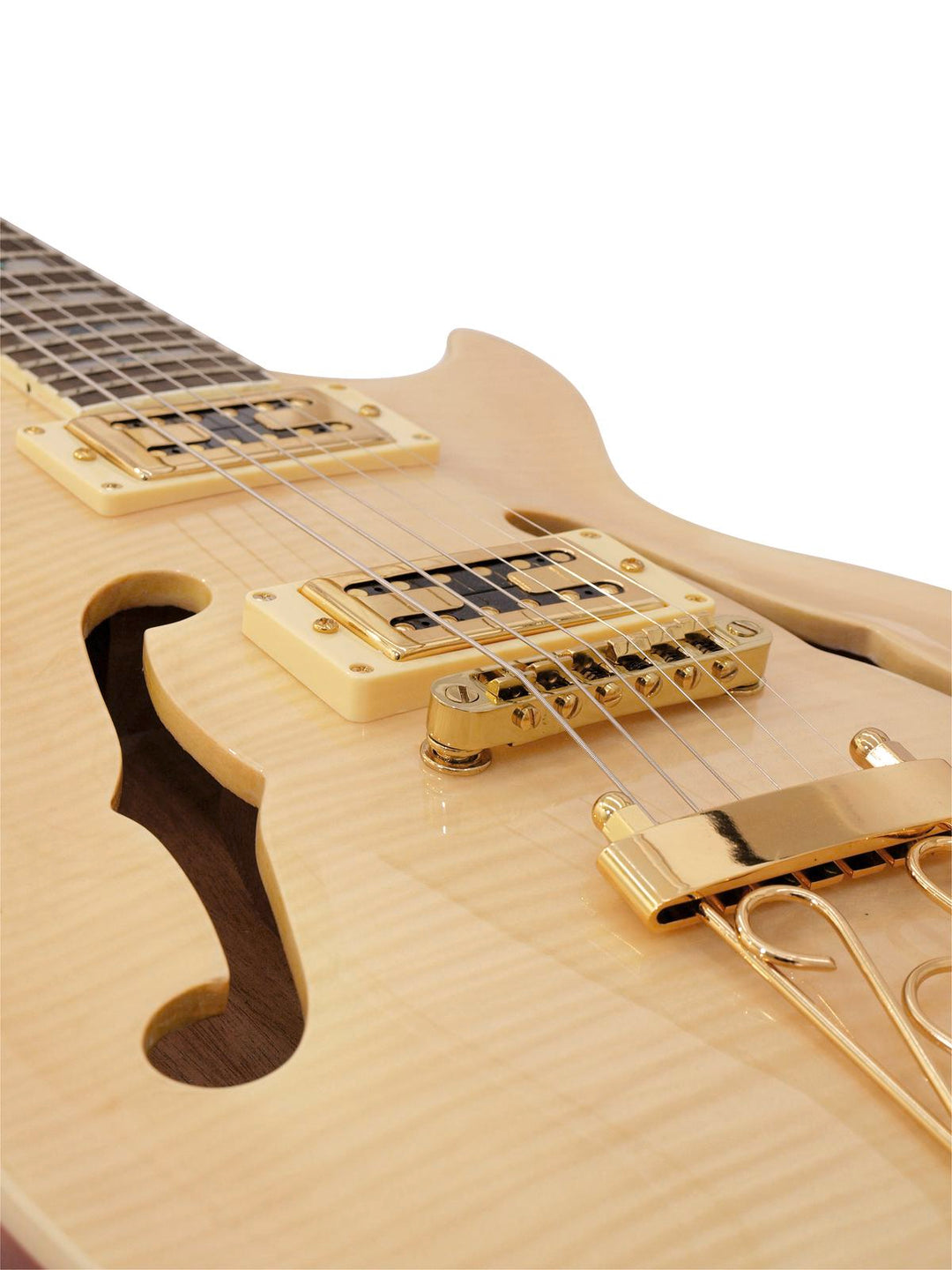 DiMavery LP -600 elektrisk gitar, naturlig lønn