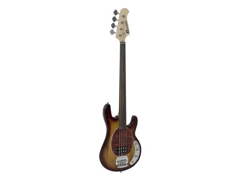 DiMavery MM-501 elektrisk bass, uten bånd, tobakk