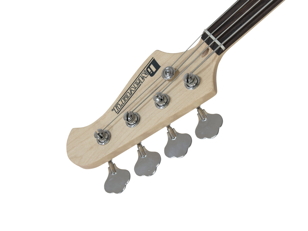 DiMavery MM-501 elektrisk bass, uten bånd, tobakk