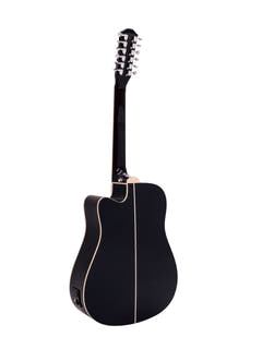 DiMavery DR-612 Western gitar 12-strengs - svart